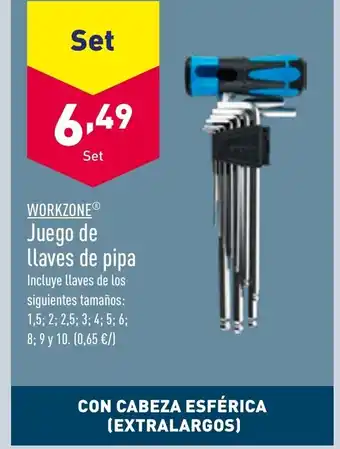 ALDI Juego de Llaves de Pipa oferta