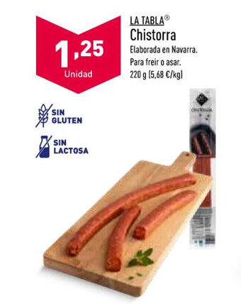 ALDI La Tabla Chistorra oferta
