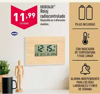 ALDI Krontaler Reloj Radiocontrolado oferta