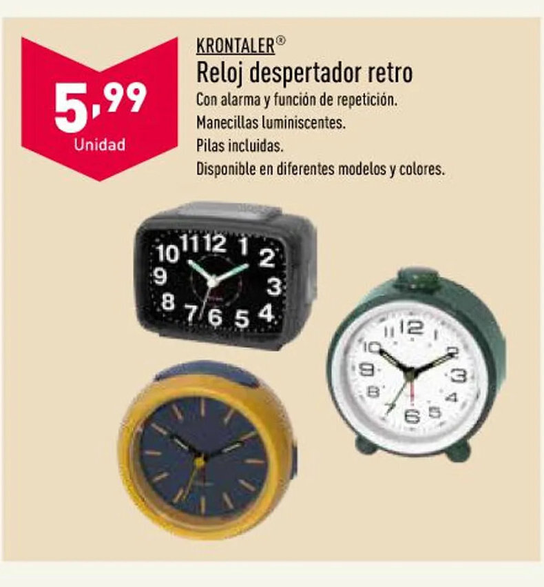 Despertador aldi discount