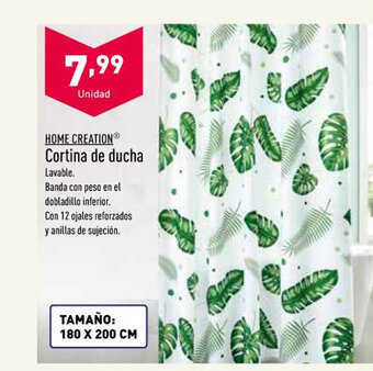 ALDI Home Creation Cortina De Ducha oferta