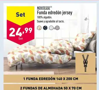ALDI Novitese Funda Edredón Jersey oferta