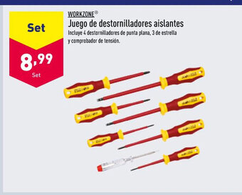 ALDI Workzone Juego De Destornilladores Aislantes oferta