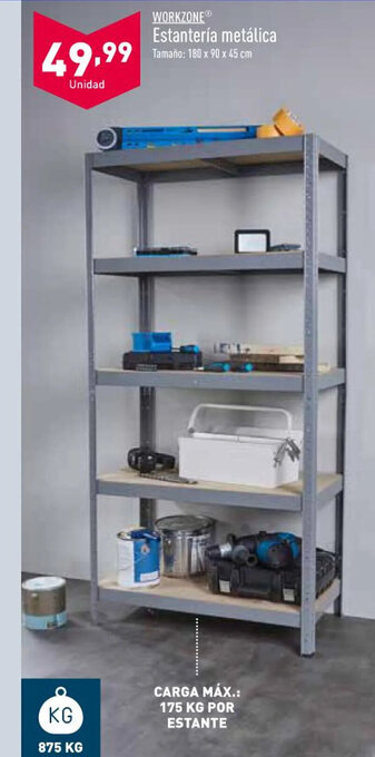 ALDI Workzone Estantería Metálica oferta