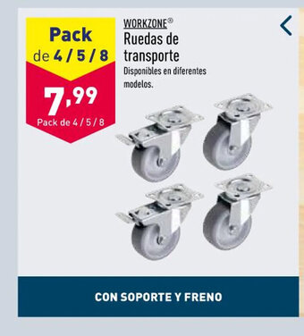 ALDI Workzone Ruedas de Transporte oferta