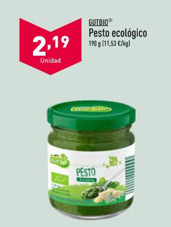 ALDI Gutbio Pesto Ecológico oferta