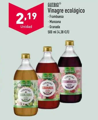 ALDI Gutbio Vinagre Ecológico oferta