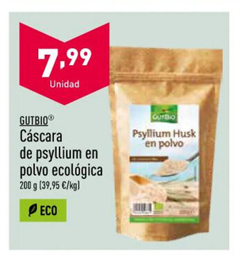 ALDI Gutbio Cáscara De Psyllium en Polvo Ecológica oferta