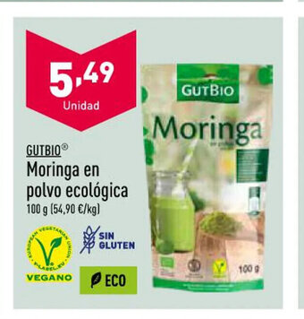 ALDI Gutbio Moringa en Polvo Ecológica oferta