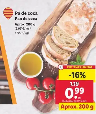 Lidl Pa De Coca Pan De Coca oferta