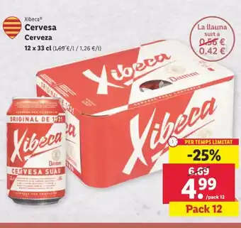 Lidl Xibeca Cervesa Cerveza 12 x 33 cl. oferta