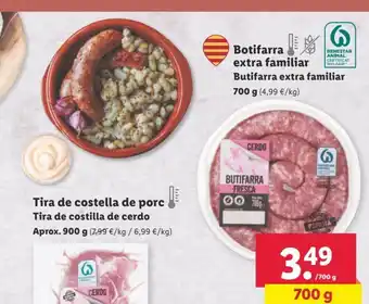 Lidl Botifarra Extra Familiar Butifarra Extra Familiar 700g. oferta