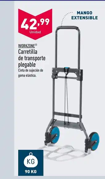 ALDI Workzone Carretila de Transporte Plegable oferta