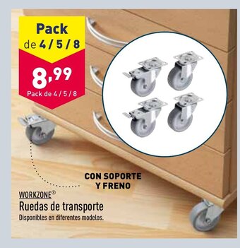 ALDI Workzone Ruedas de Transporte oferta