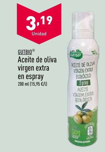 ALDI Gutbio Aceite De Oliva Virgen Extra en Spray oferta