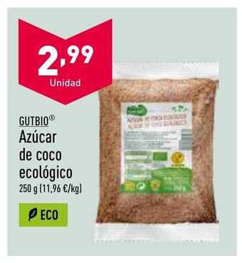ALDI Gutbio Azúcar De Coco Ecológico oferta