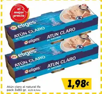 Supermercados Piedra Atún Claro Al Natural Ifa Pack 3x80 gr. oferta