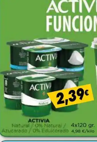 Supermercados Piedra Activia 4 x 120 gr. oferta