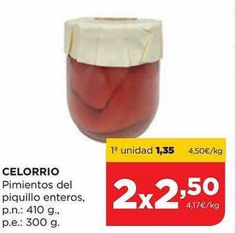 Alimerka Celorrio pimientos del piquillo enteros oferta