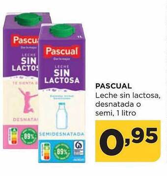 Alimerka Pascual leche sin lactosa desnatada o semi oferta