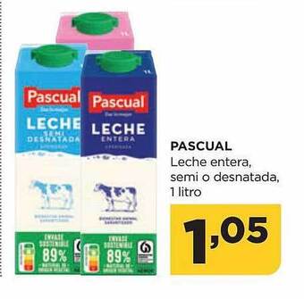 Alimerka Pascual leche entera, semi o desnatada oferta