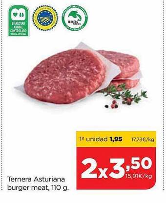 Alimerka Ternera asturiana burger meat oferta