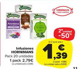 Carrefour Market Infusiones hornimans oferta