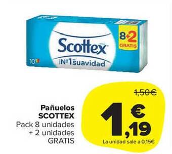 Carrefour Market Pañuelos scottex oferta