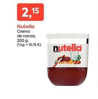 Suma Supermercados Nutella crema de cacao oferta