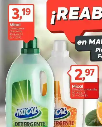 Suma Supermercados Mical detergente aloe vera mical detergente marsella oferta