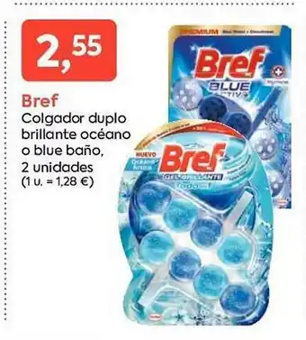 Suma Supermercados Bref colgador duplo brillante océano o blue baño 2 oferta