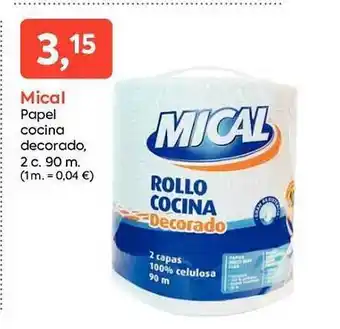 Suma Supermercados Mical papel cocina decorado oferta