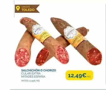 Supermercados La Despensa Salchichón o chorizo cular extra mitades españa oferta