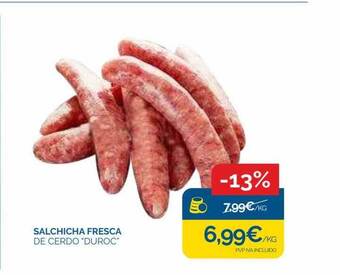 Supermercados La Despensa Salchicha fresca de cerdo duroc oferta