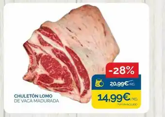 Supermercados La Despensa Chuletón lomo de vaca madurada oferta