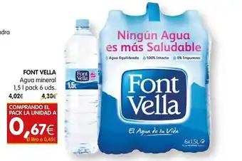 Dicost Font vella agua mineral pack 6 oferta