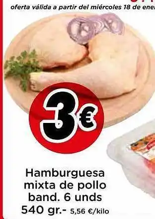 Proxi Hamburguesa mixta de pollo oferta