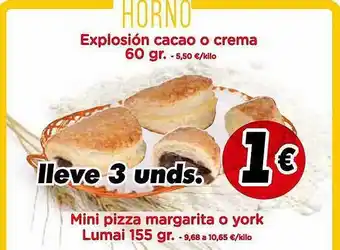 Proxi Mini pizza margarita o york lumai oferta