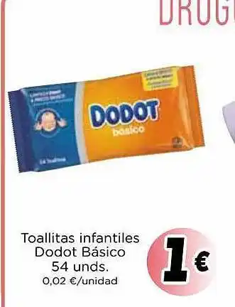 Proxi Toallitas infantiles dodot básico oferta