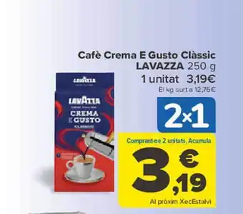 Carrefour Cafè crema e gusto clàssic lavazza oferta