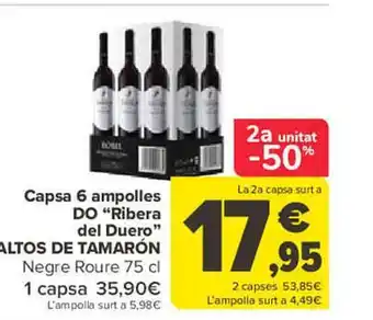 Carrefour 2a unitat -50% capsa 6 empolles do oferta