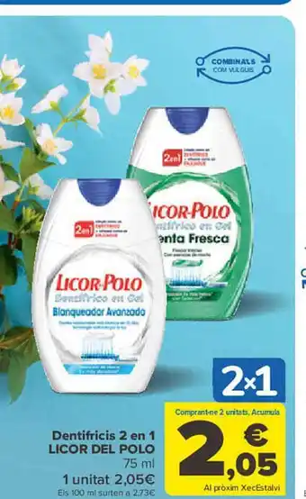 Carrefour Dentifricis 2 en 1 licor del pollo oferta