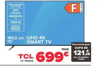 Carrefour Tcl tv 75p615 oferta