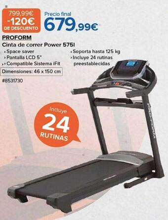 Proform cinta de correr power 575i