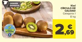 Carrefour Kiwi círculo de calidad el kg oferta