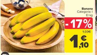 Carrefour Banana el kg oferta