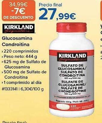 Costco Kirkland glucosamina condroitina oferta