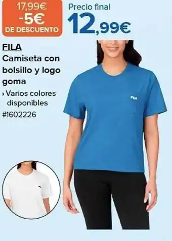 Costco Fila camiseta con bolsillo y logo goma oferta