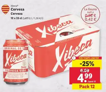 Lidl Latas de cerveza xibeca oferta