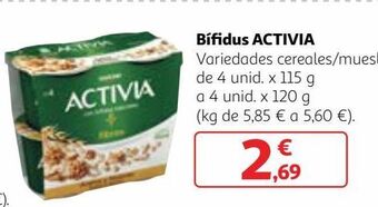 Alcampo Yogur activia oferta
